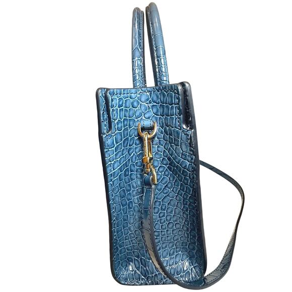 NWT Michael Kors Medium East West Satchel Crocodile Embossed Leather Purse - Picture 10 of 16